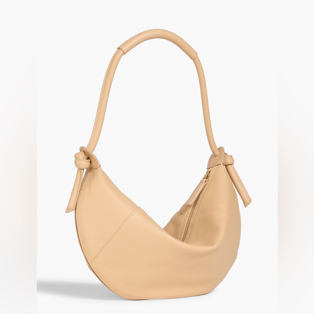Mansur Gavriel Beige Mini Crescent Shoulder Bag - Picture 2 of 10